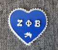 Ruffle heart wall hanger