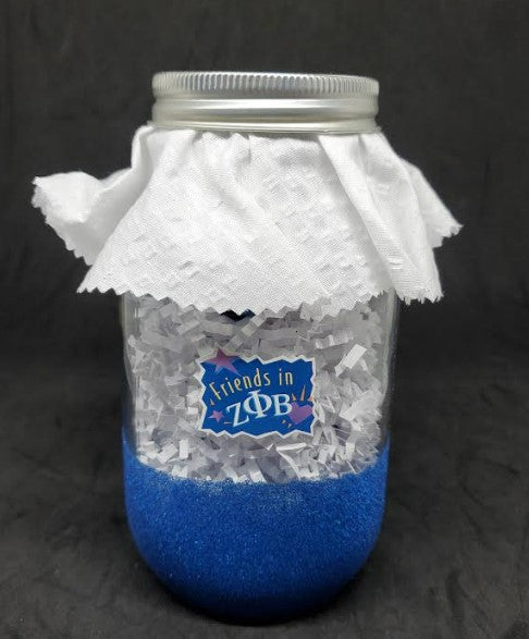 Glitter Zeta candy jars