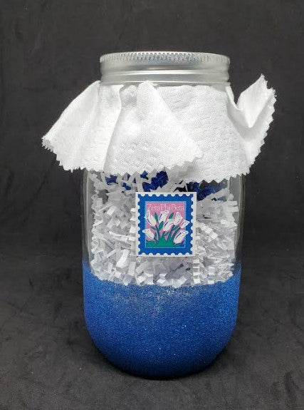 Glitter Zeta candy jars