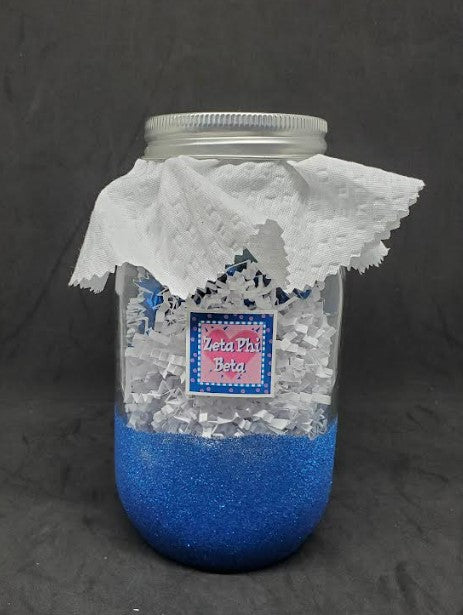 Glitter Zeta candy jars