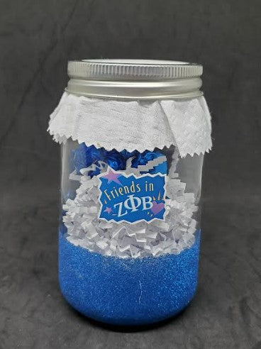 Glitter Zeta candy jars