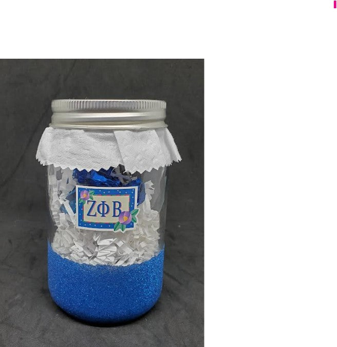 Glitter Zeta candy jars