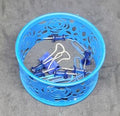 Supplies holder with rose cutouts