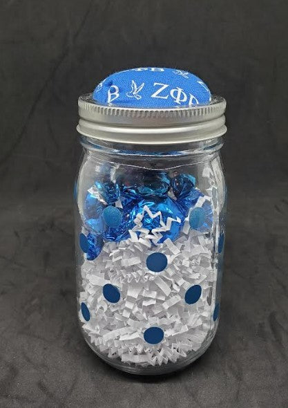 Polka dot candy jar