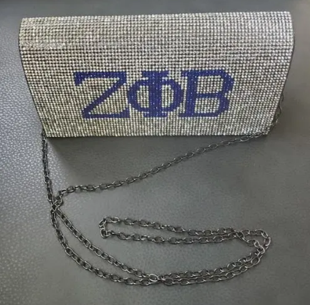 Rhinestone Clutch (Includes Chrome Purse Strap)