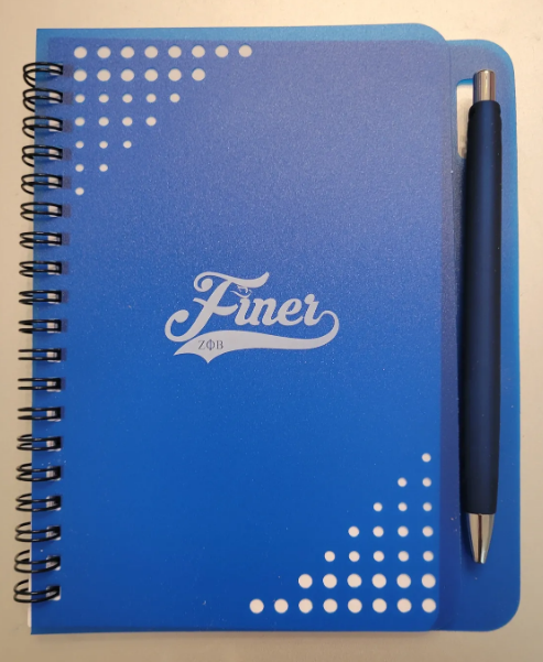 Finer Note Pad with Pen (Blue Ink)