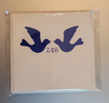 White Square Dove Note Cards (4.75 in x 4.5 in)