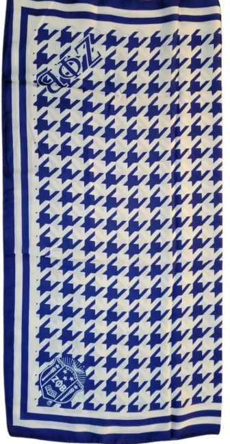 Houndstooth Silk Scarf