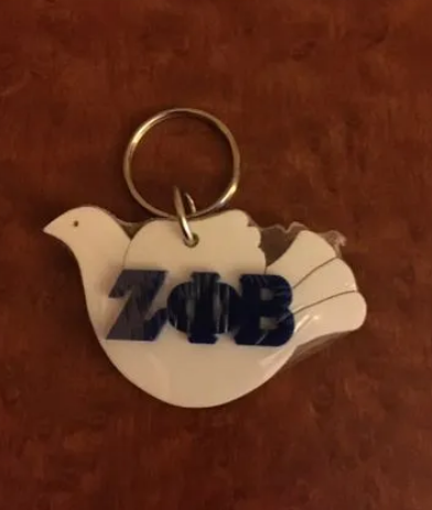 Dove Keychain