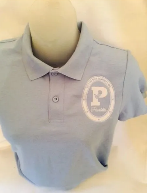 Pearlette Polo with Embroidered Patch