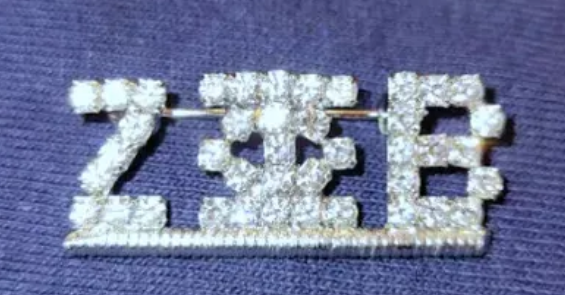 Silver Plated Rhinestone Lapel Pin (Discontinued)