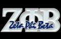 White ZPB Lapel Pin