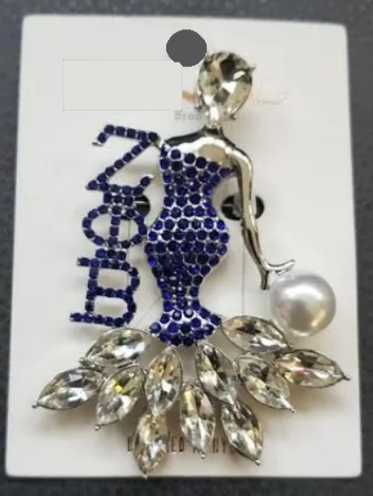 Rhinestone Lady Brooch