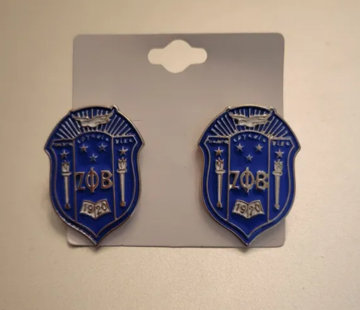 Large Shield Earrings
