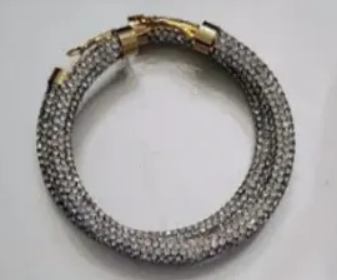 Large Rhinestone Hoops