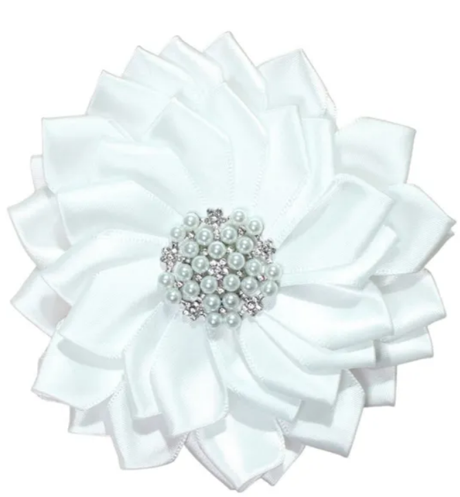 Satin Flower Brooch