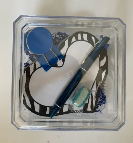 Zebra Note Container