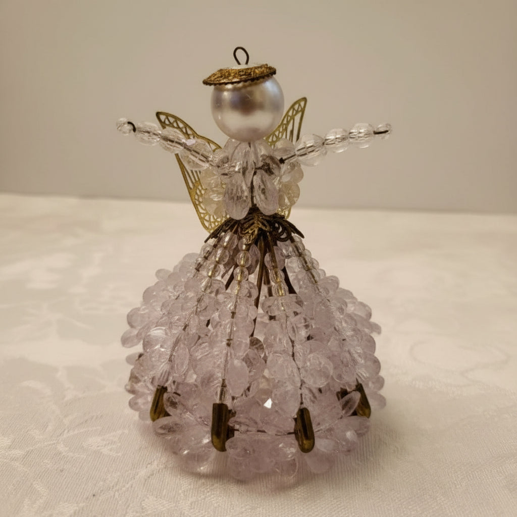 Beaded angel ornament