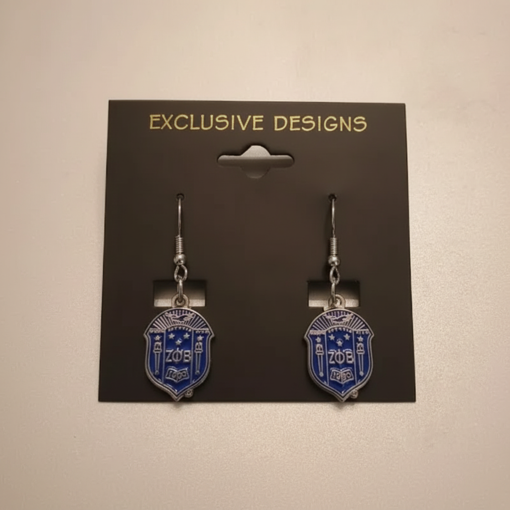 Shield Dangle Earrings