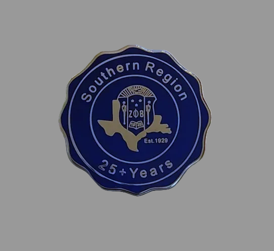 Southern Region 25+ yrs lapel pin
