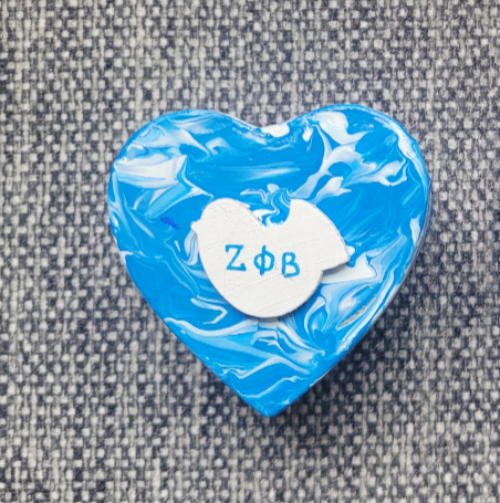 Mini marble heart keepsake boxes
