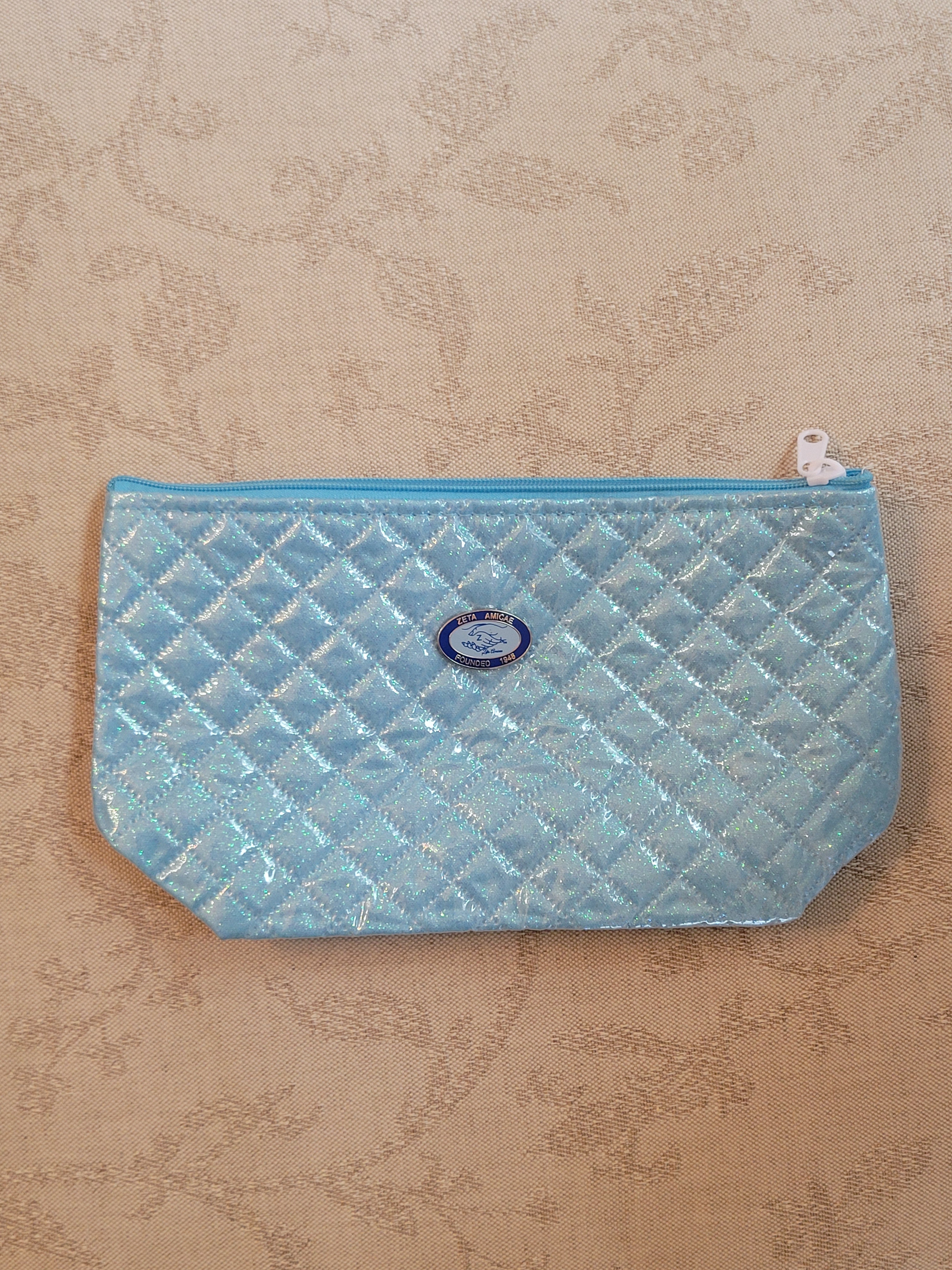 Amicae glitter cosmetic bag