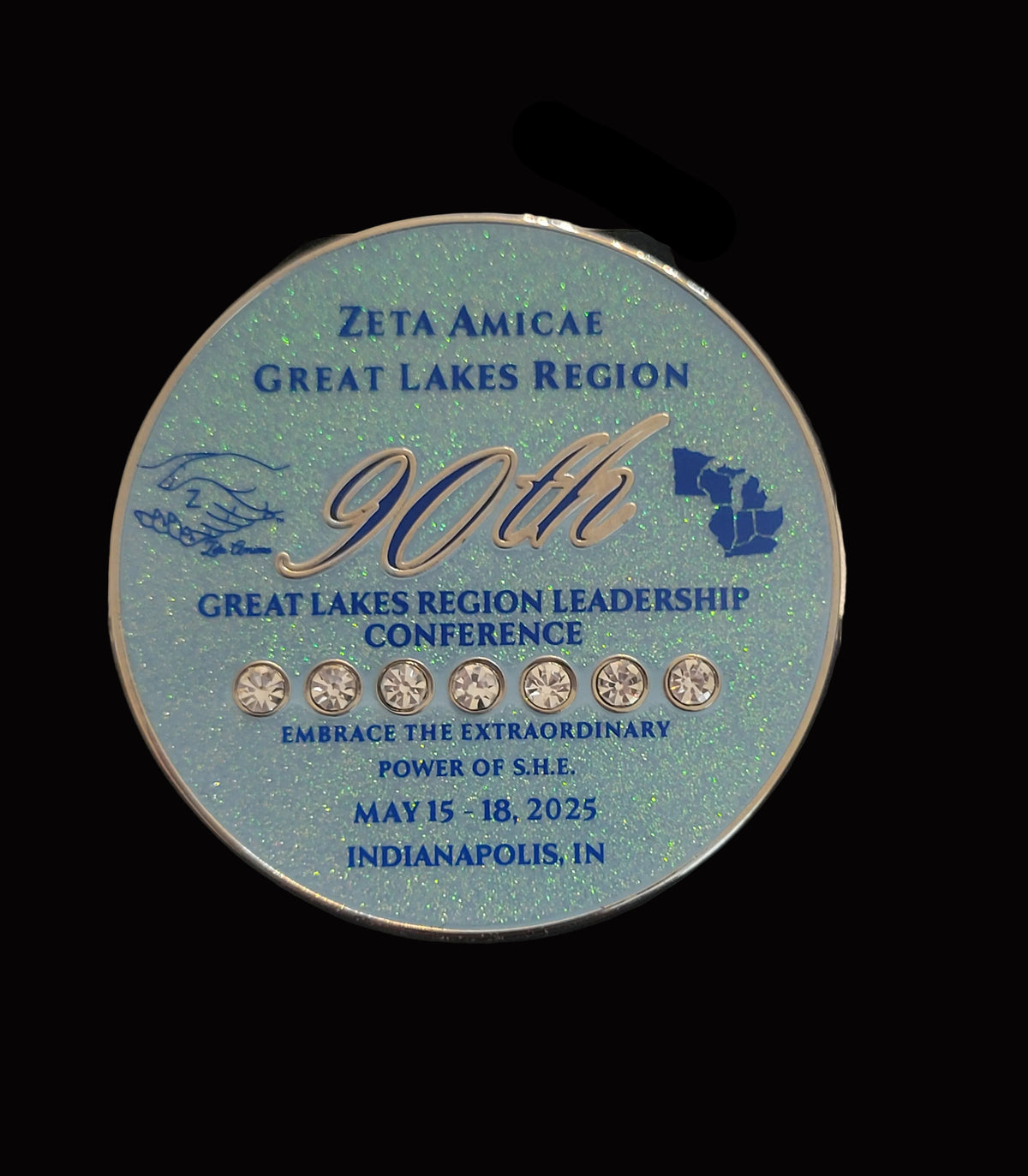 90th Great Lakes Region Conference Amicae lapel pin