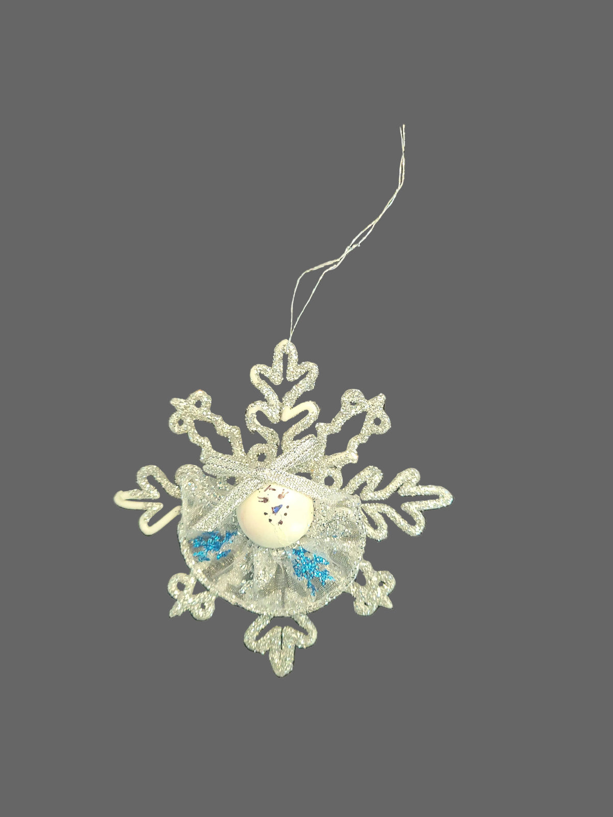 Glitter snowflake ornament