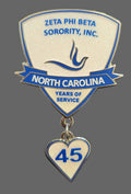 North Carolina 45 years of service lapel pin