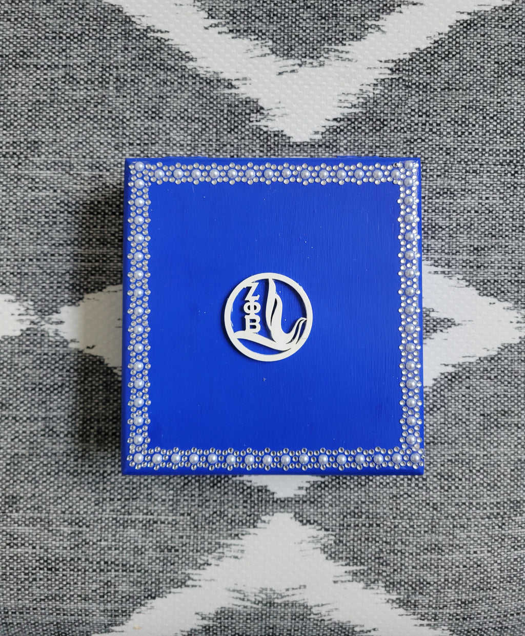 Zeta dove rhinestone jewelry box