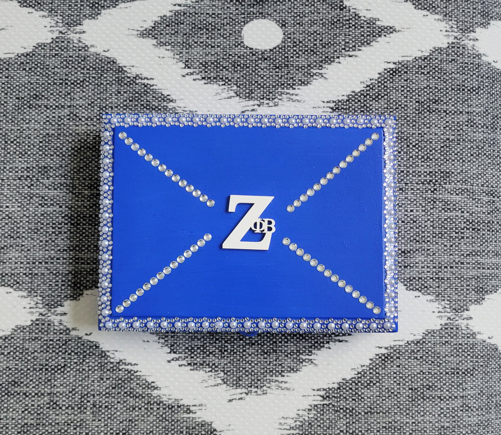 Zeta burst rhinestone jewelry box
