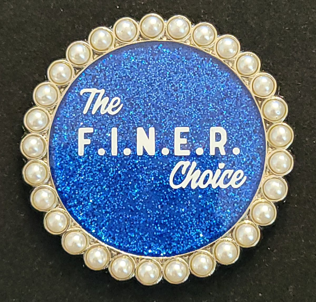 Th Finer Choice lapel pin