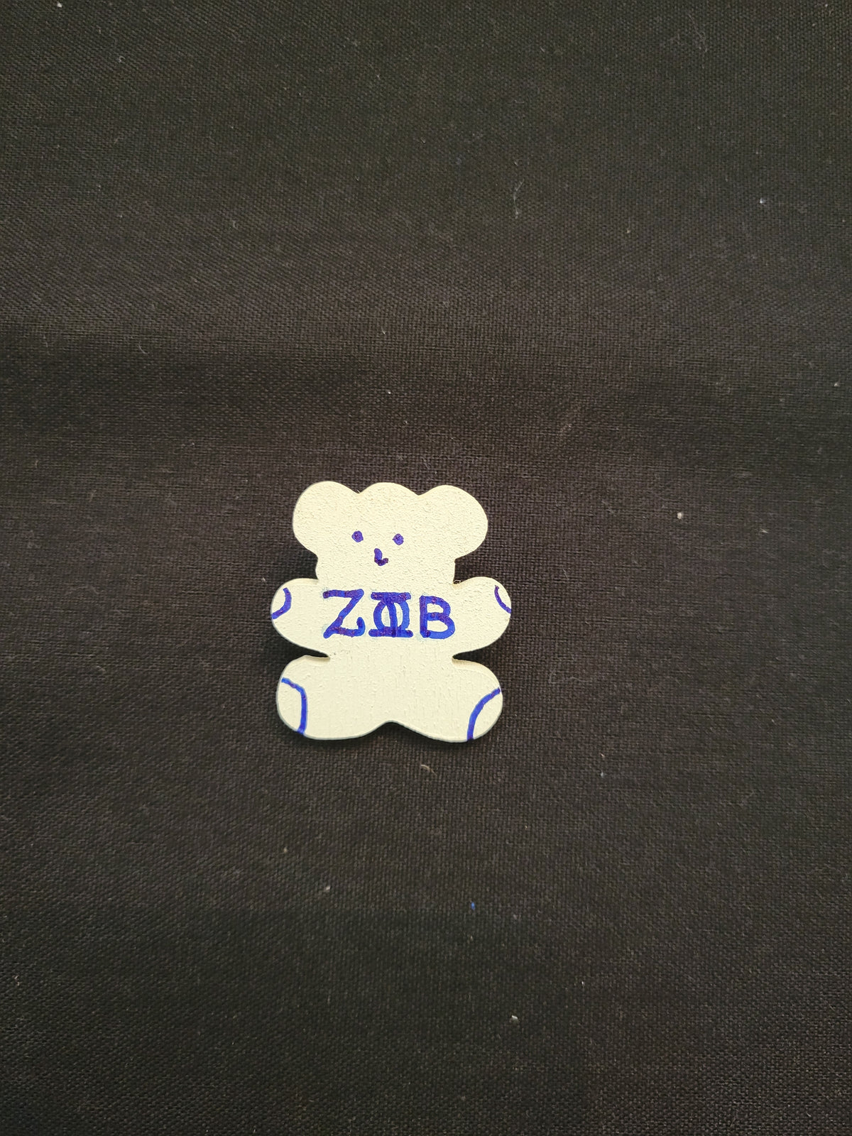 Zeta Bear lapel pin