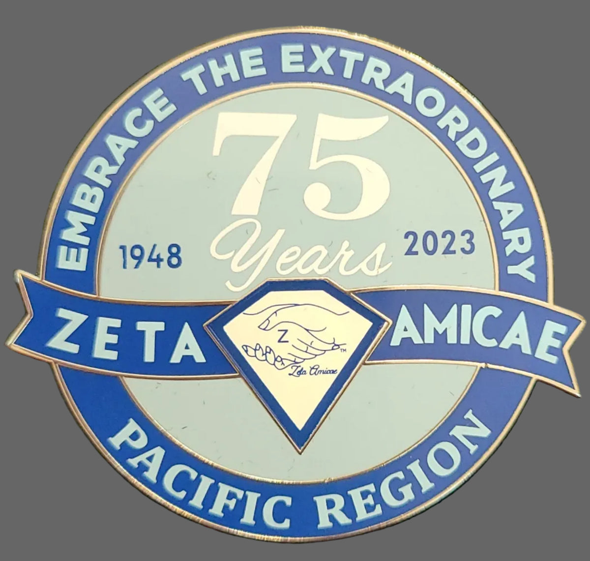 2023 Pacific Region Embrace Amicae lapel pin