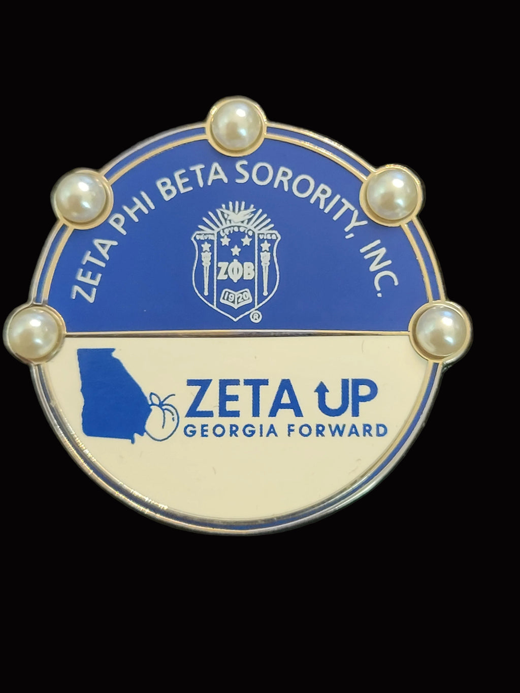 Georgia Zeta Up lapel pin