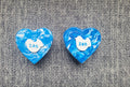 Mini marble heart keepsake boxes