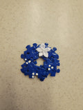 Royal wreath lapel pin