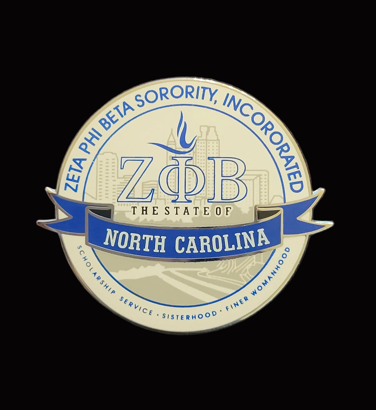 North Carolina principles lapel pin