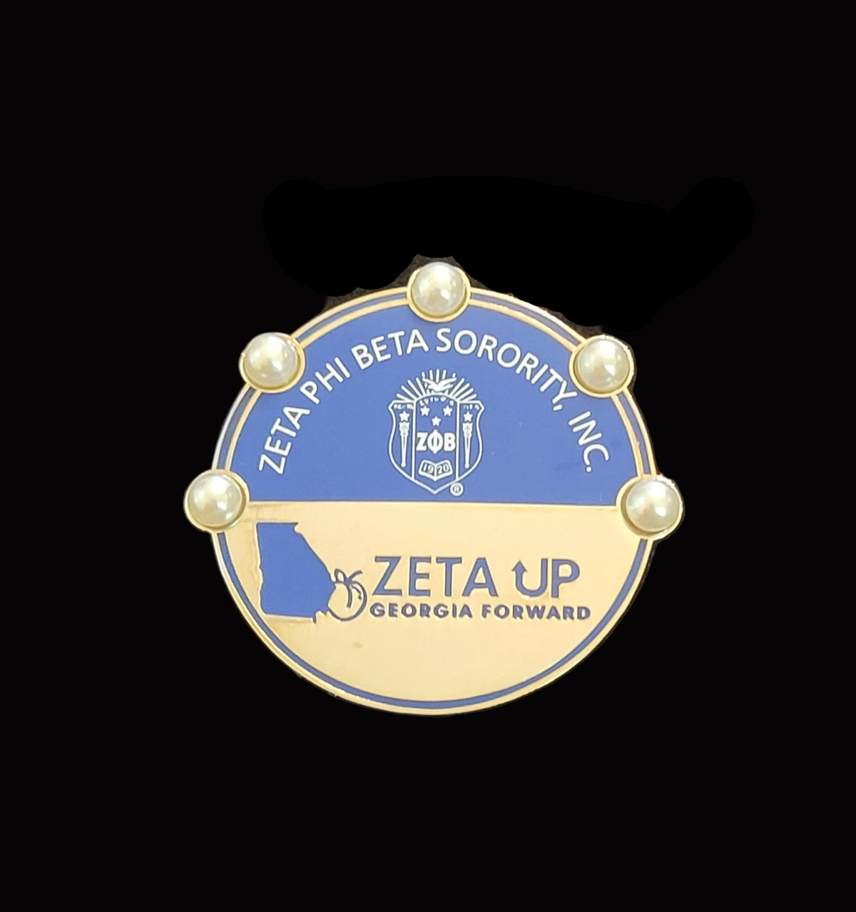 Georgia Zeta Up lapel pin