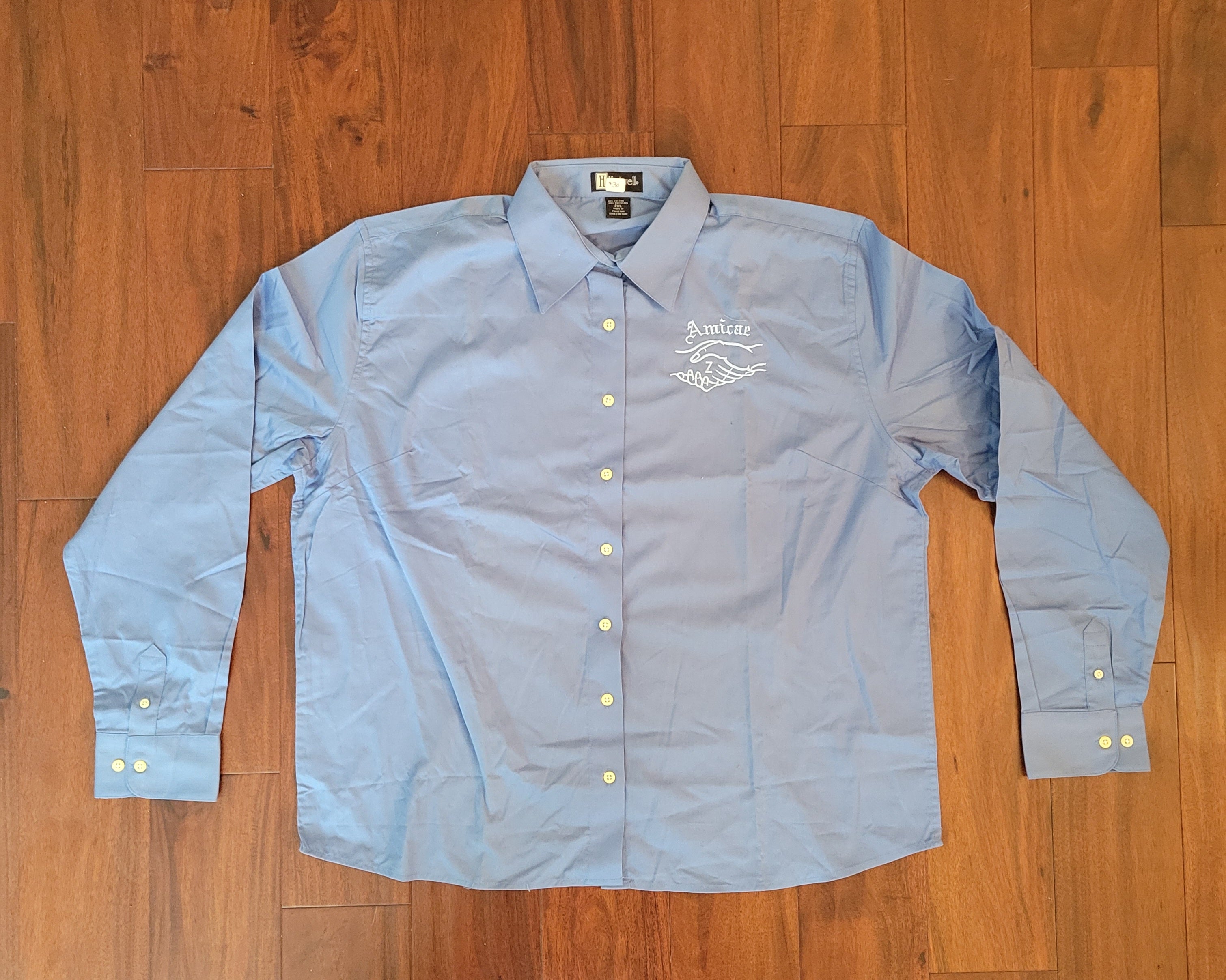 Long Sleeve Amicae Dusk Blue Business Shirt (Size 2XL/Discontinued)