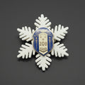 Snowflake lapel pin