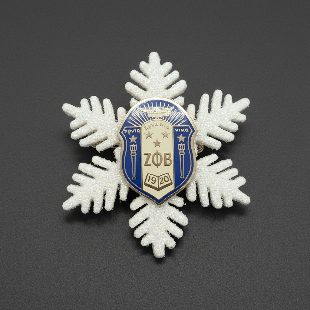 Snowflake lapel pin