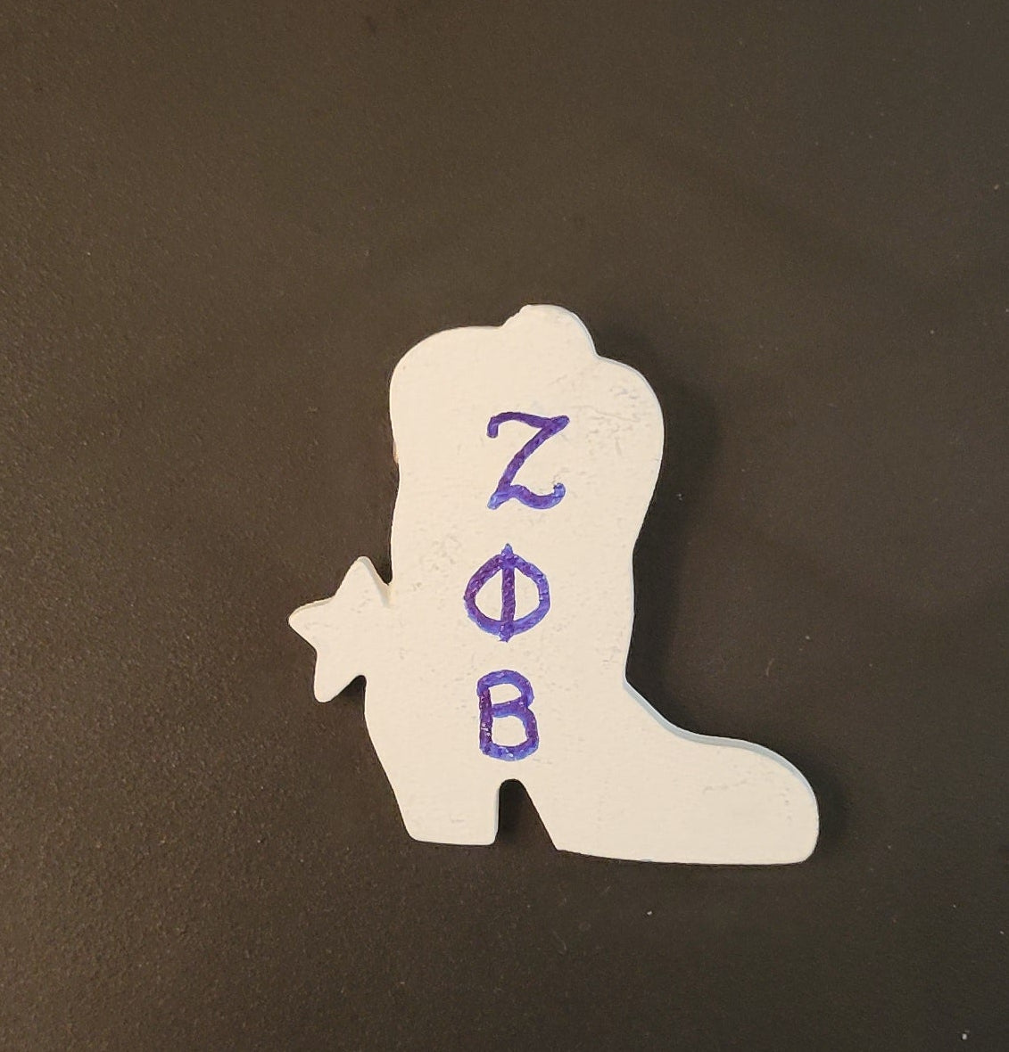 Zeta boots lapel pin