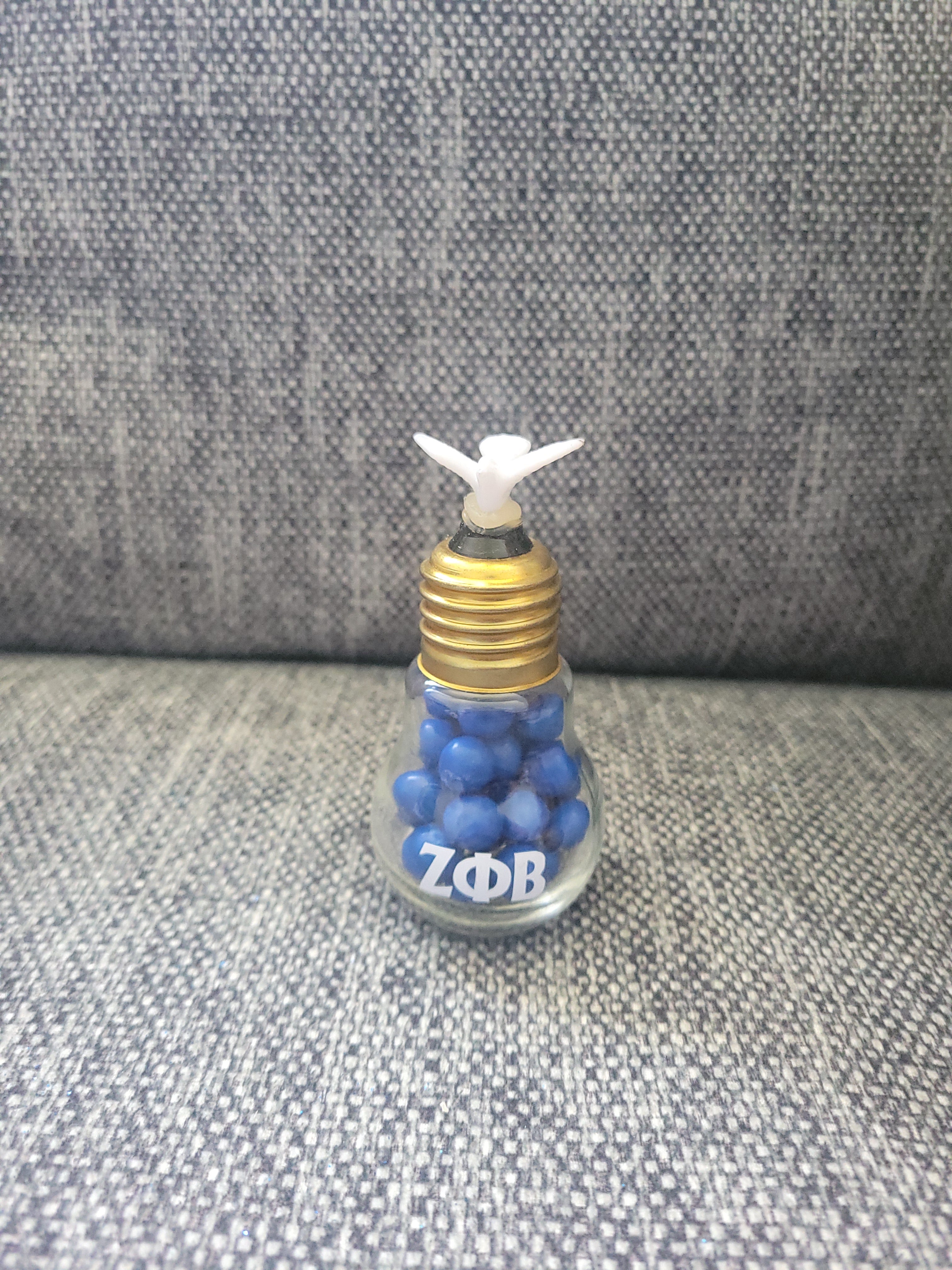 Zeta light bulb candy jar