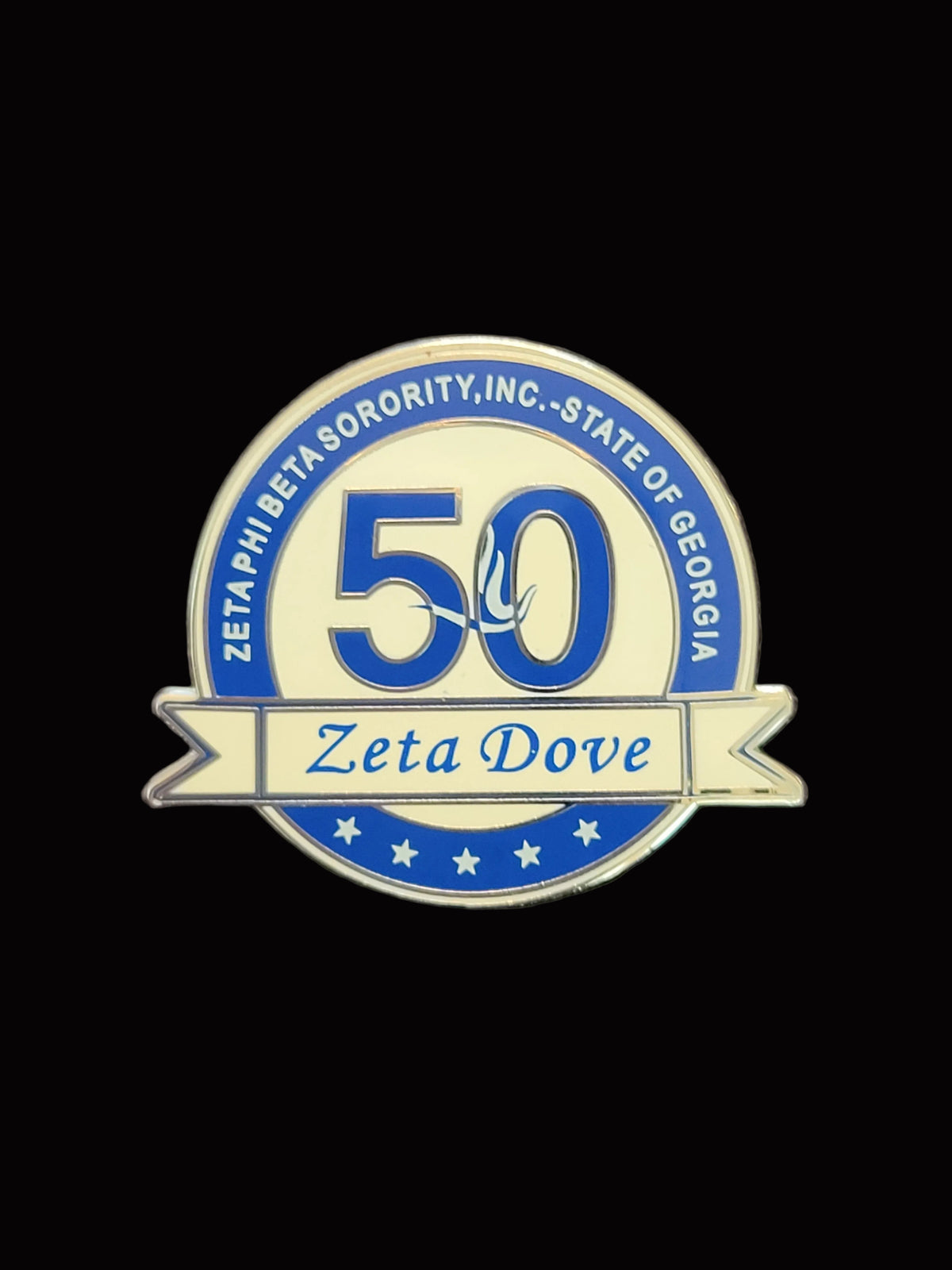 Georgia Zeta Dove lapel pin