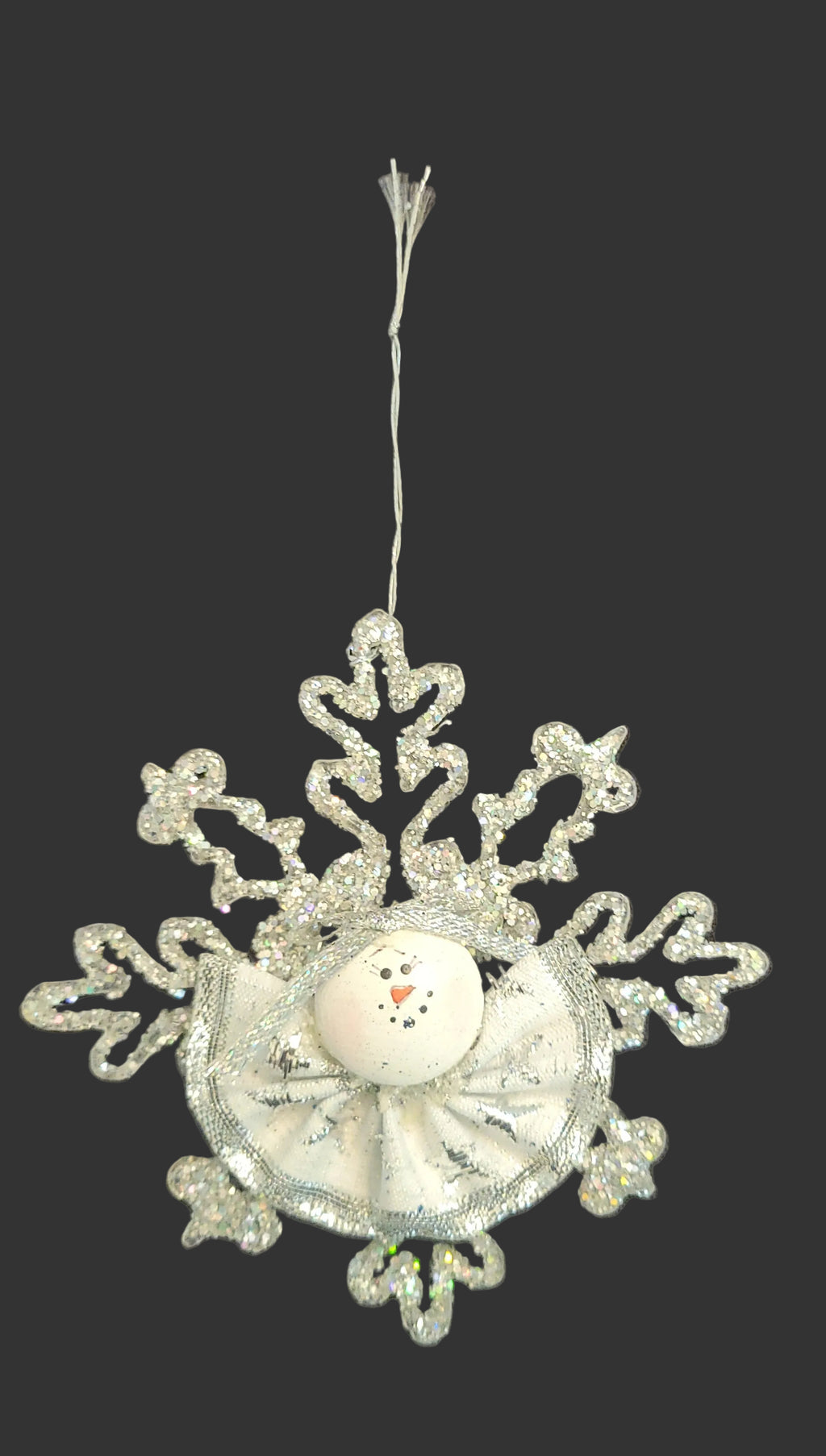 Glitter snowflake ornament