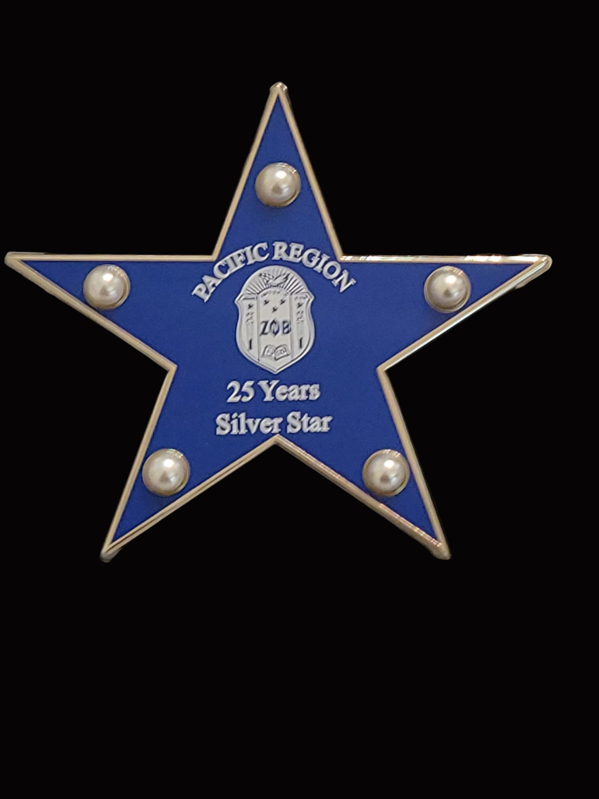Pacific Region 25 yrs Silver Star lapel pin