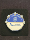 Georgia Crystal Dove lapel pin