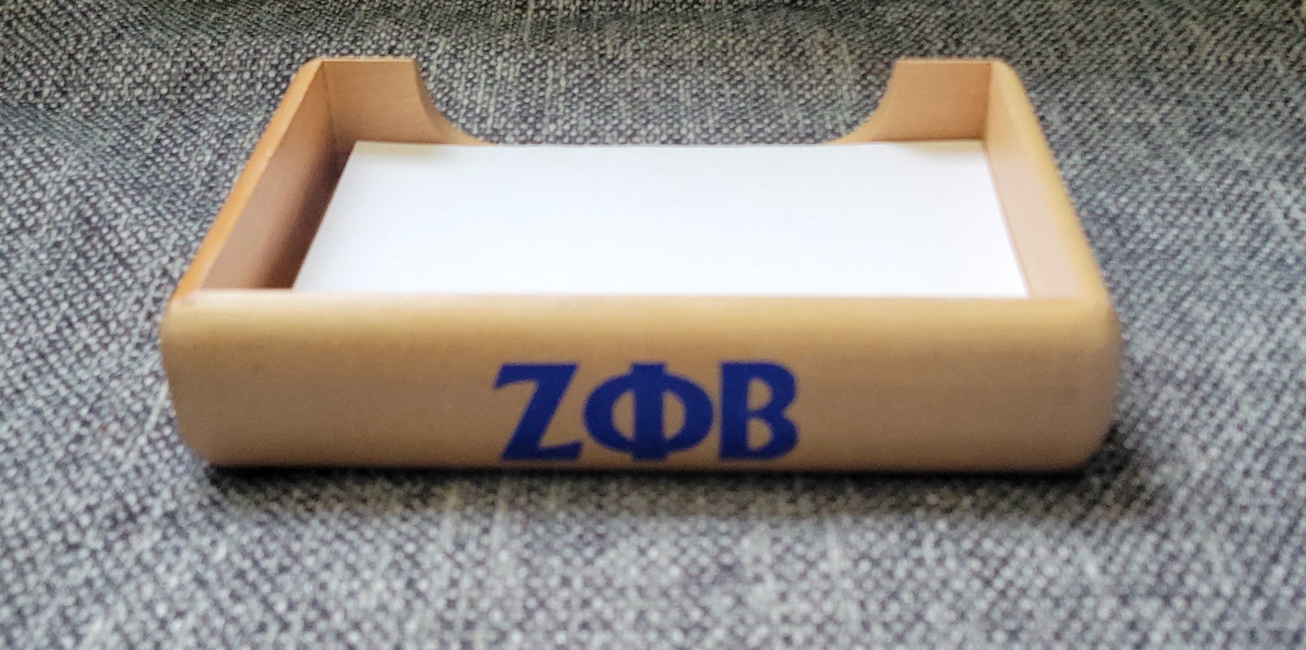 Wooden note holder