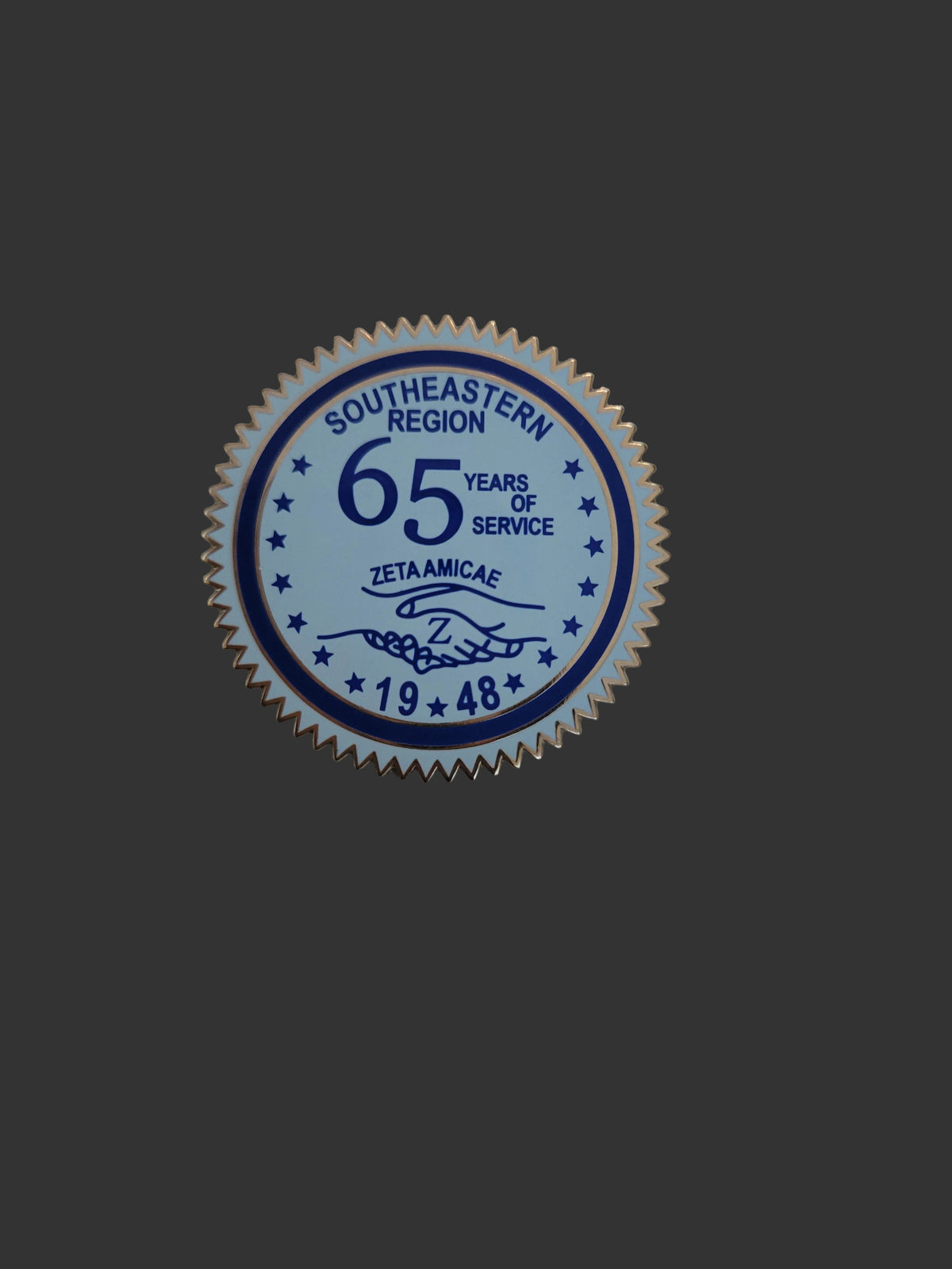 Southeastern Region 65 yrs Amicae lapel pin